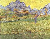 Vincent van Gogh A Meadow in the Mountains painting